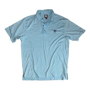 Footjoy Blue Woodland Hills Country Club Embroidered Polo Size Large WA1